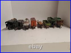 Vintage Lionel 259E Steam Locomotive Train Set Lot 8 Pcs Metal Pre-War O Gauge