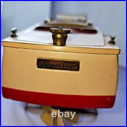 Vintage Lionel-Craft Wind-Up Speed Boat with Key 1930s Tin Toy Prewar Lionel