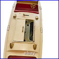 Vintage Lionel-Craft Wind-Up Speed Boat with Key 1930s Tin Toy Prewar Lionel