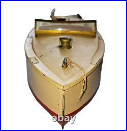 Vintage Lionel-Craft Wind-Up Speed Boat with Key 1930s Tin Toy Prewar Lionel