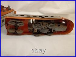 Vintage Lionel Lines Prewar Orange And Chrome Wind Up Streamliner Train Set
