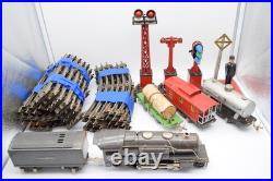 Vintage Lionel O Gauge Train Lot 259E Locomotive Track Cars Signals Pre war