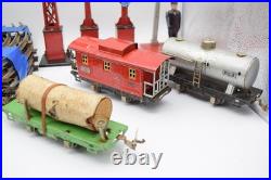 Vintage Lionel O Gauge Train Lot 259E Locomotive Track Cars Signals Pre war