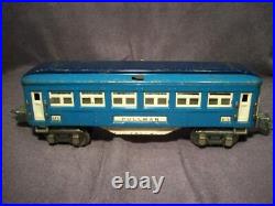 Vintage Lionel O Scale Blue Comet passenger train set (2)613, 614, 615 Prewar