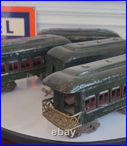Vintage Lionel Pre-war 0 Gauge Observation & Passenger Cars 610/612 Set of 4