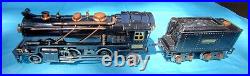 Vintage Lionel Prewar #262 O Gauge 2-4-2 Steam Locomotive Black with Copper Trim