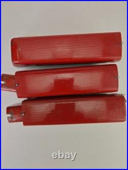 Vintage Lionel Prewar O Gauge Tinplate Passenger Cars Lot of 3 Red READ