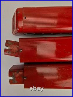 Vintage Lionel Prewar O Gauge Tinplate Passenger Cars Lot of 3 Red READ