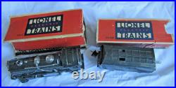 Vintage Lionel Train 2-4-2 Steam Engine 249E & 265W Tender Car Pre-War O Gauge