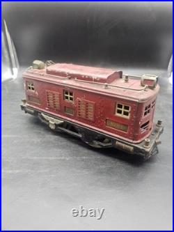 Vintage Lionel Train Prewar Red Maroon Standard Gauge NO 8 E LOCOMOTIVE Untested