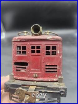 Vintage Lionel Train Prewar Red Maroon Standard Gauge NO 8 E LOCOMOTIVE Untested
