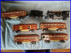 Vintage Lionel prewar O scale 262e with tender and cars in good condition