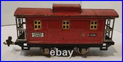 Vintage Lot of 6 Lionel Lines PREWAR O Gauge Tin Train Freight Cars & (22) Track