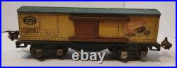 Vintage Lot of 6 Lionel Lines PREWAR O Gauge Tin Train Freight Cars & (22) Track