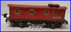Vintage Lot of 6 Lionel Lines PREWAR O Gauge Tin Train Freight Cars & (22) Track