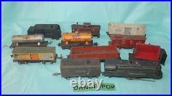 Vintage Pre War 11 Piece Assorted Lionel Trains Engine Locomotive Tender Cars