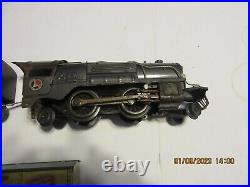 Vintage Pre War Lionel 0 Scale 259e Train Engine, tender and 2 additional cars