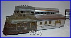 Vintage Pre-War Lionel 2 616, 618, & 3 Vestibules Flying Yankee
