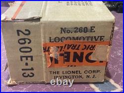 Vintage Pre-War Lionel No. 260 E O gauge Locomotive and Tender withBox Very Nice