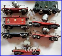 Vintage Pre-war Lionel Trains O Gauge Freight Car/Signal Car/Caboose Lot of 5