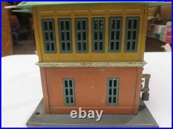 Vintage Pre-war Standard Gauge Lionel No. 437 Tinplate Switch Signal Tower NICE