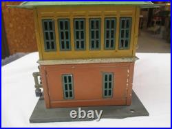 Vintage Pre-war Standard Gauge Lionel No. 437 Tinplate Switch Signal Tower NICE