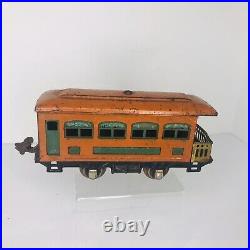 Vintage Prewar Lionel #248 Electric Locomotive Train With 2 Passenger Cars O Gauge