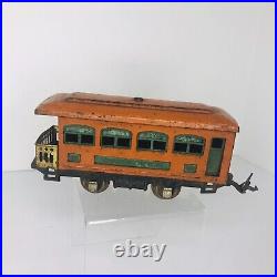 Vintage Prewar Lionel #248 Electric Locomotive Train With 2 Passenger Cars O Gauge