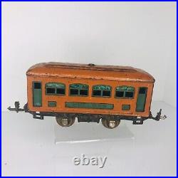 Vintage Prewar Lionel #248 Electric Locomotive Train With 2 Passenger Cars O Gauge