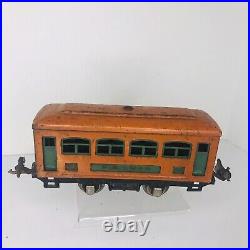 Vintage Prewar Lionel #248 Electric Locomotive Train With 2 Passenger Cars O Gauge