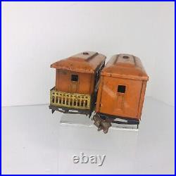Vintage Prewar Lionel #248 Electric Locomotive Train With 2 Passenger Cars O Gauge