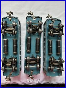 Vintage Prewar Lionel Lines 3pc Set 2-610, 1- 612 cars. Rare