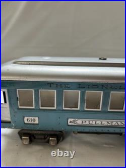 Vintage Prewar Lionel Lines 3pc Set 2-610, 1- 612 cars. Rare