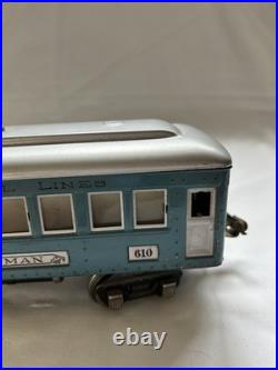 Vintage Prewar Lionel Lines 3pc Set 2-610, 1- 612 cars. Rare