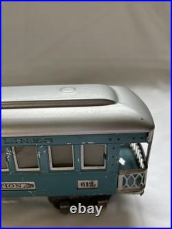 Vintage Prewar Lionel Lines 3pc Set 2-610, 1- 612 cars. Rare