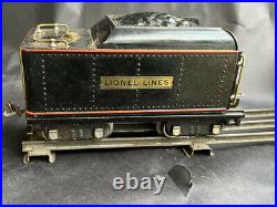Vintage Prewar Standard Gauge LIONEL 390T BLACK TENDER W Box