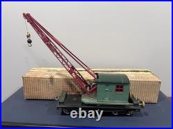 Vintage pre-war Lionel Lines standard Gauge No. 219 Derrick Crane with Box