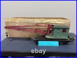 Vintage pre-war Lionel Lines standard Gauge No. 219 Derrick Crane with Box