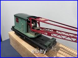 Vintage pre-war Lionel Lines standard Gauge No. 219 Derrick Crane with Box