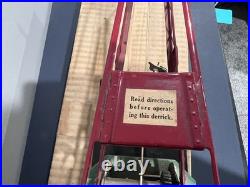 Vintage pre-war Lionel Lines standard Gauge No. 219 Derrick Crane with Box
