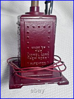 Vtg Pre War Lionel Standard Gauge No 91 Signals No 78 And Train Leaves Clock