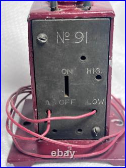 Vtg Pre War Lionel Standard Gauge No 91 Signals No 78 And Train Leaves Clock