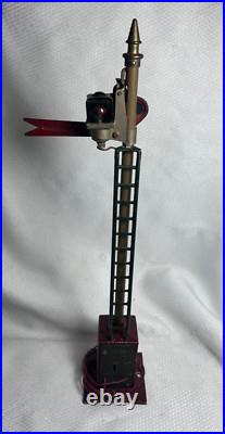 Vtg Pre War Lionel Standard Gauge No 91 Signals No 78 And Train Leaves Clock