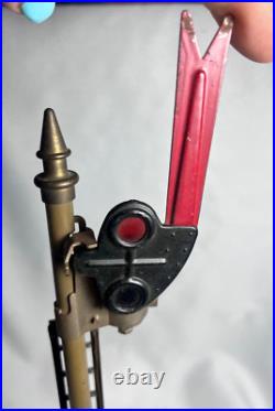 Vtg Pre War Lionel Standard Gauge No 91 Signals No 78 And Train Leaves Clock