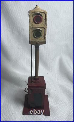 Vtg Pre War Lionel Standard Gauge No 91 Signals No 78 And Train Leaves Clock